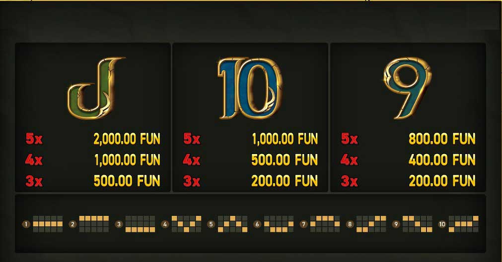 Book of Faith slot game win lines